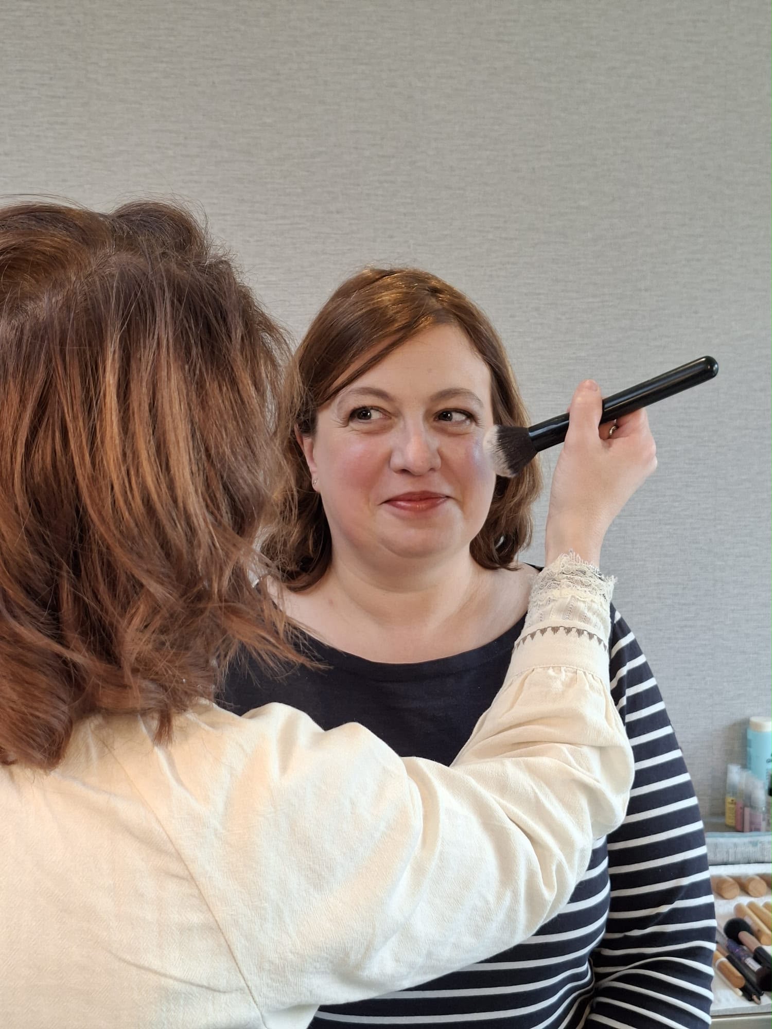 Avant / après maquillage cliente Sab' Institut 2