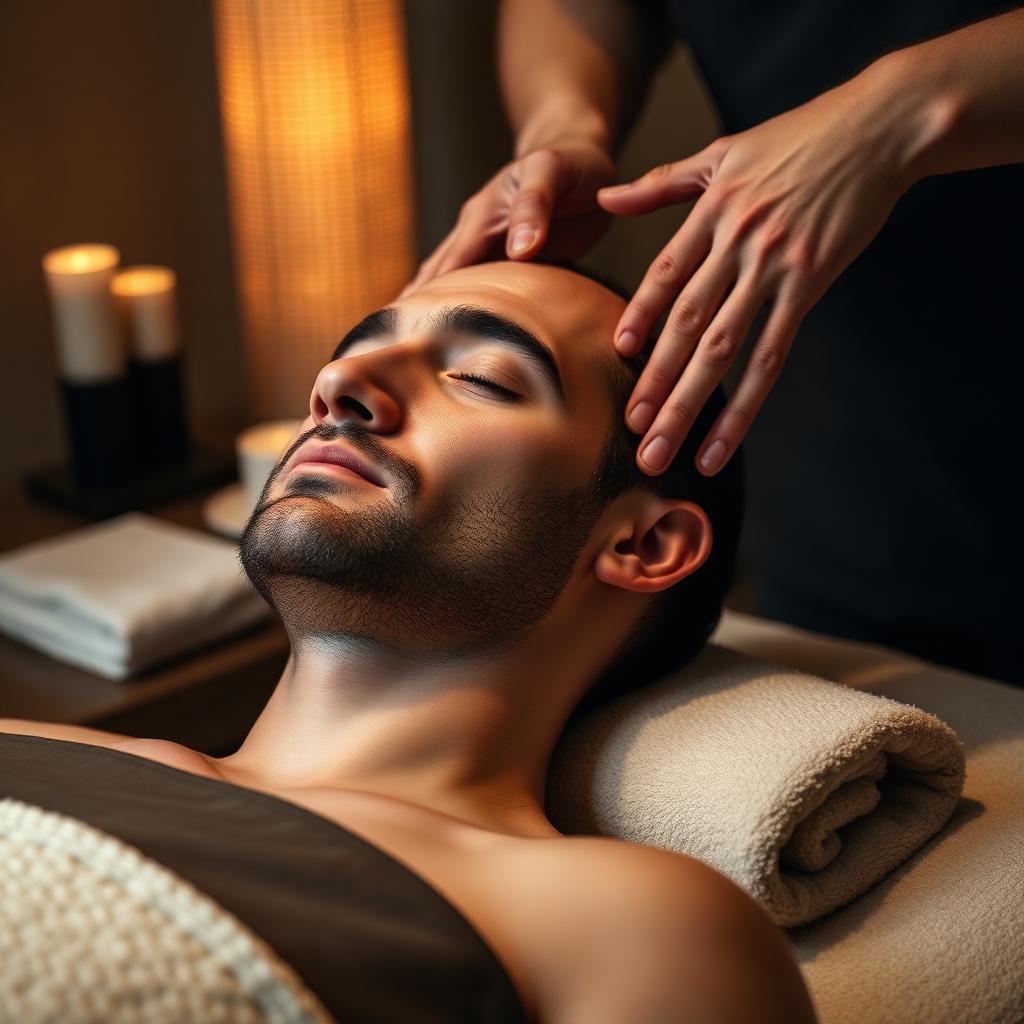 Soin visage homme dans l'institut